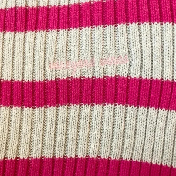 Vineyard Vines Sweater Pink Stripe Heather Gray Boatneck Women’s Small MSRP $90 - Picture 5 of 11